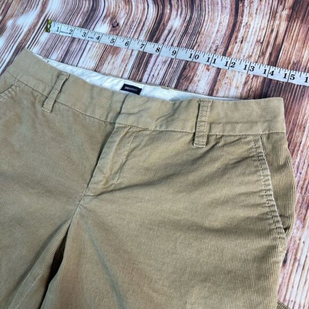 Vintage GAP Y2K Size 6 Tan Boot Cut Flare Low Rise Stretch Corduroy Pants 30x30 - Picture 8 of 15